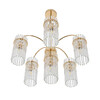 Миниатюра фото потолочная люстра на штанге lumion opulenta 8413/6 французское золото | 220svet.ru